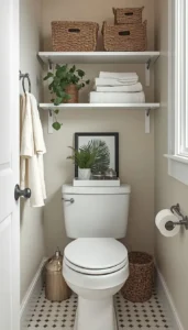 Use baskets for toiletries