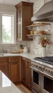 Use beige or cream tiles