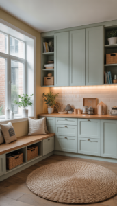 Use built in cabinets when possible