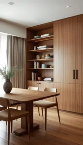 Use closed cabinetry