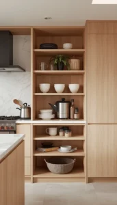 Use concealed storage solutions