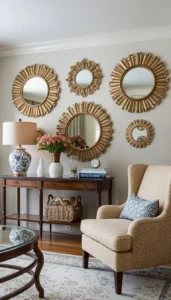 Use decorative mirrors