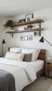 Use floating shelves