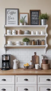 Use framed prints or signs