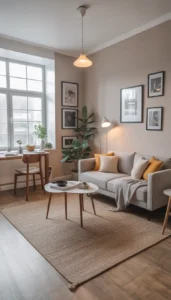 Use furniture with exposed legs