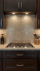 Use glass tiles in select areas