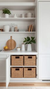 Use hidden storage solutions