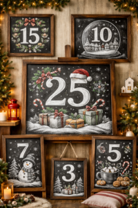 Use large clear numbers