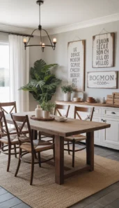 Use large scale art or signs