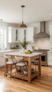 Use legged table style islands