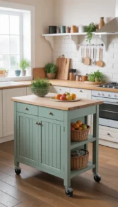 Use lockable caster wheels