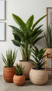 Use natural planters