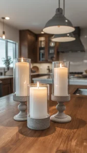 Use neutral candle holders