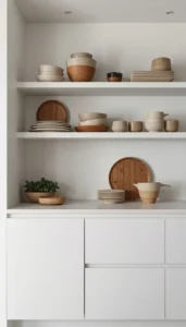 Use neutral toned dishes