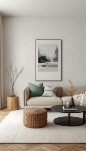 Use one statement decor piece