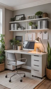 Use organizers that match the decor