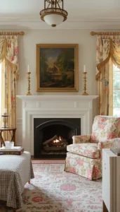 Use patterned fabrics subtly