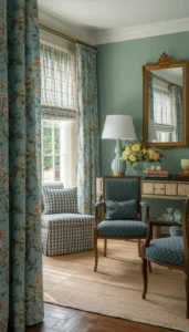 Use patterned fabrics subtly