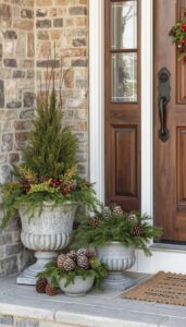 Use planters filled with natural accents
