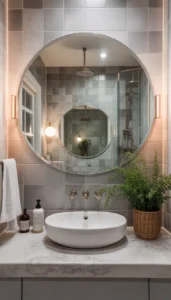 Use rounded mirror shapes