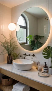 Use rounded mirror shapes