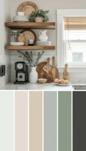 Use soft earthy shades