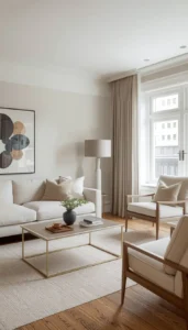 Use soft neutral tones