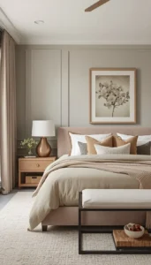 Use soft warm shades