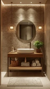 Use stone or ceramic accessories