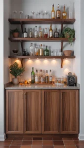 Use vertical shelving