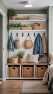 Use wall mounted storage