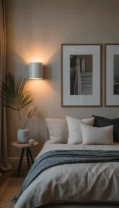 Use wall sconces or picture lights