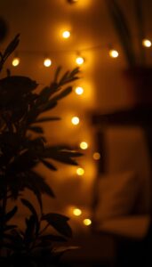 Use warm light bulbs