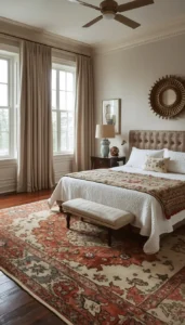 Vintage Rugs That Anchor the Bedroom