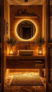 Warm Lighting for a Cozy Bathroom Glow