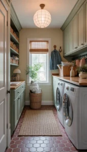 Washer and Dryer Placement for Efficient Workflow