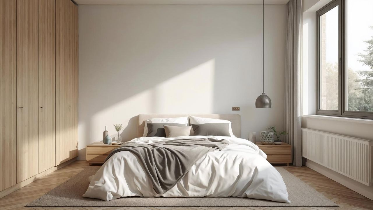 cozy minimalist bedroom