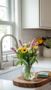 Add Fresh Flowers Near Sinks