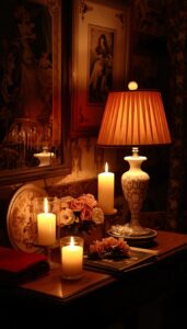 Add candles and table lamps