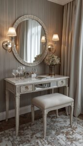 Add crystal or metallic decor