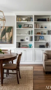 Add decorative shelving