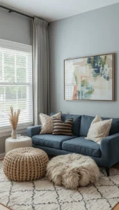 Add floor cushions or poufs