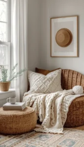 Add knit or woven blankets