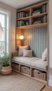 Add storage underneath seating