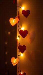 Add string lights for warmth