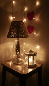 Add table lamps or fairy lights