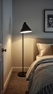 Avoid large floor lamps