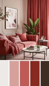 Balance bold colors with neutrals