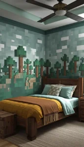 Balance bold walls with neutral spaces