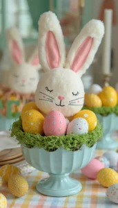 Bunny and Egg Centerpieces for Playful Festive Charm